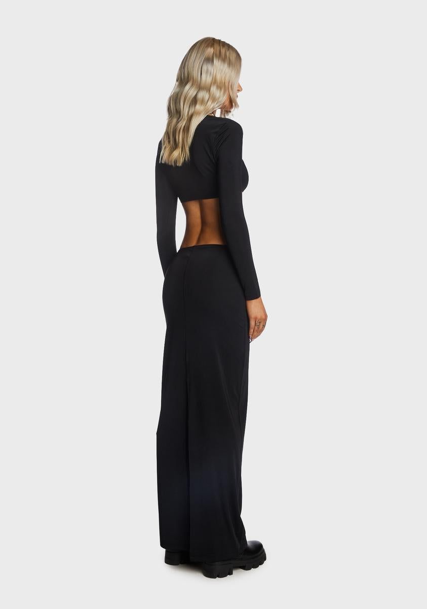 Square Neck Crop Top And Maxi Skirt Set sold by Dolls Kill product image thumbnail 4
