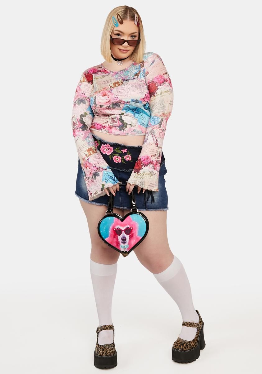 Plus Picture Perfect Summer Crop Top sold by Dolls Kill product image thumbnail 3