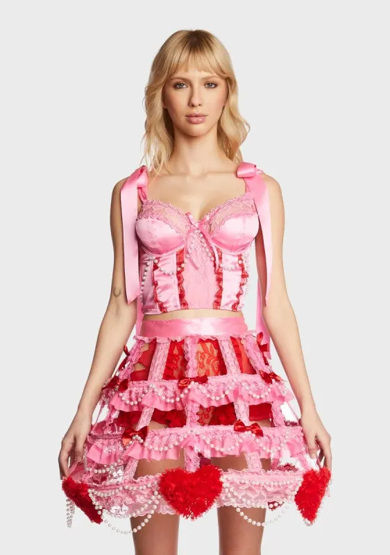 Cupid's Girl Corset Top sold by Dolls Kill