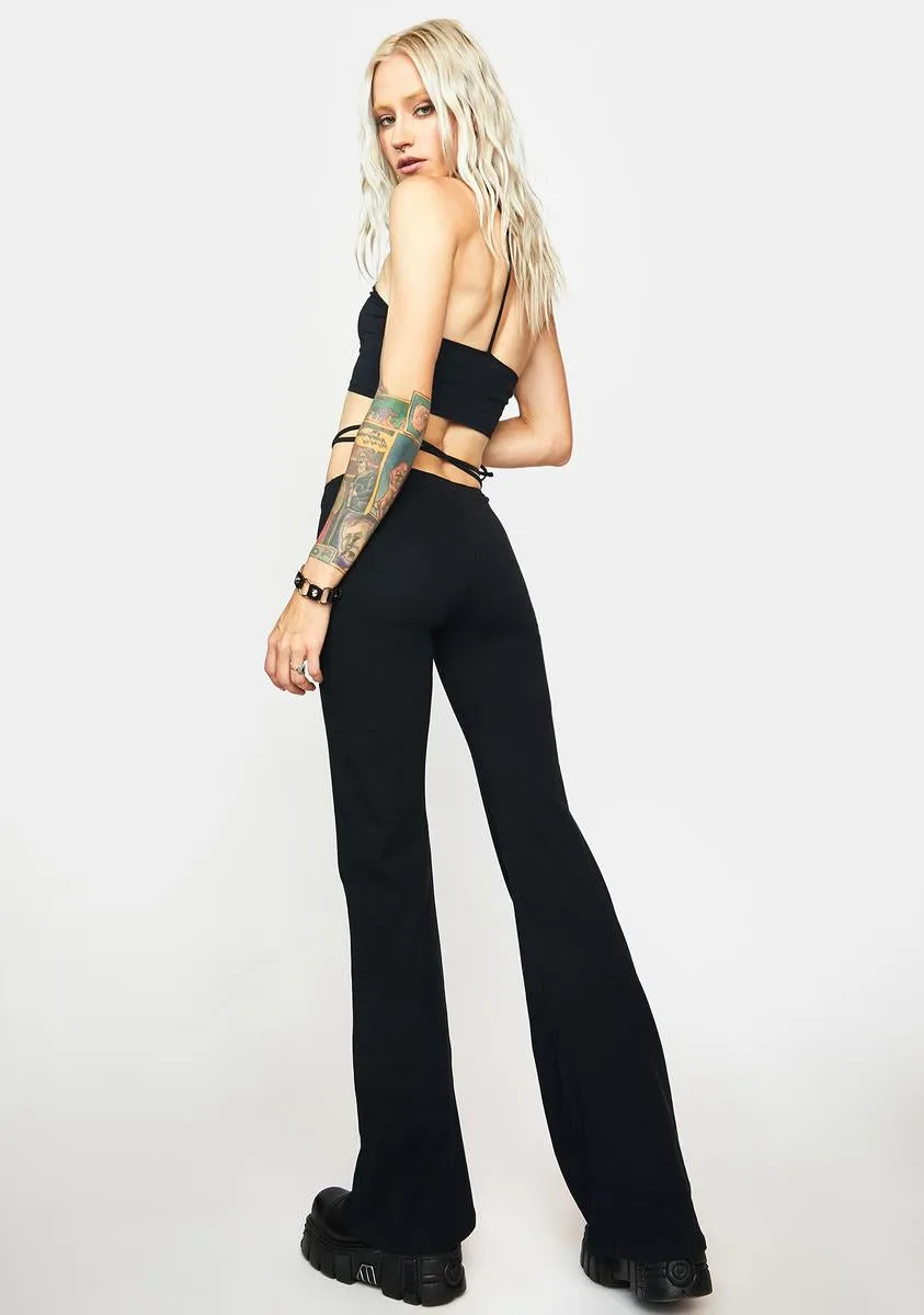 Eda Flare Trousers sold by Dolls Kill product image thumbnail 4