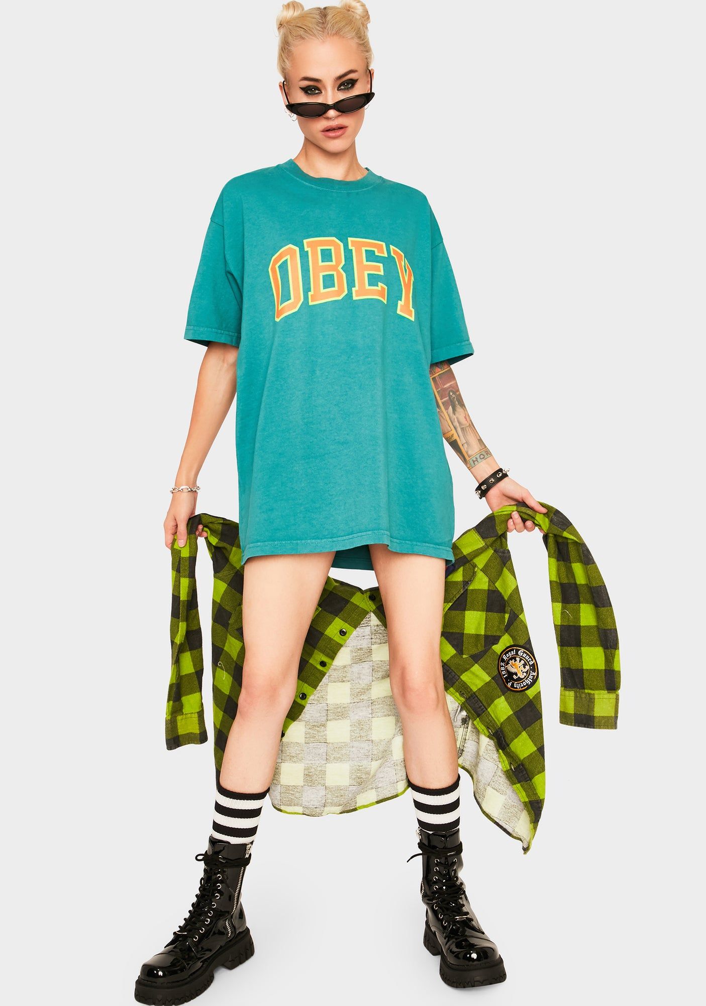 Eucalyptus Academic 3 Heavyweight Classic Tee sold by Dolls Kill product image thumbnail 3