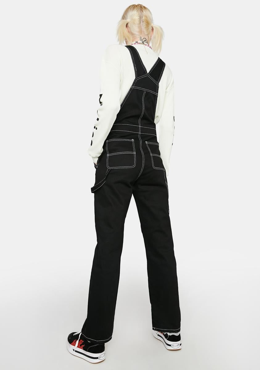 Biding Time Denim Overalls sold by Dolls Kill product image thumbnail 4