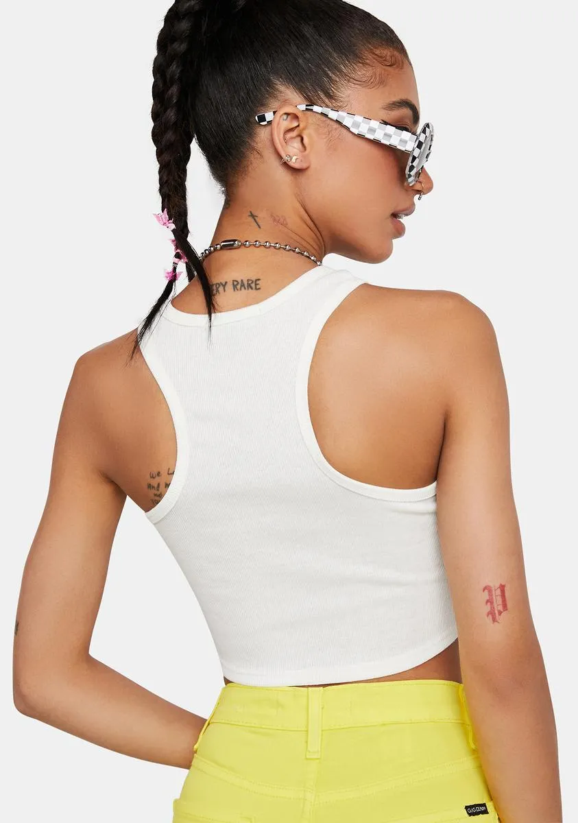 Straight Outta Heaven Crop Tank sold by Dolls Kill product image thumbnail 4