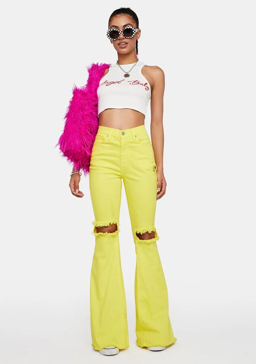 Straight Outta Heaven Crop Tank sold by Dolls Kill product image thumbnail 2