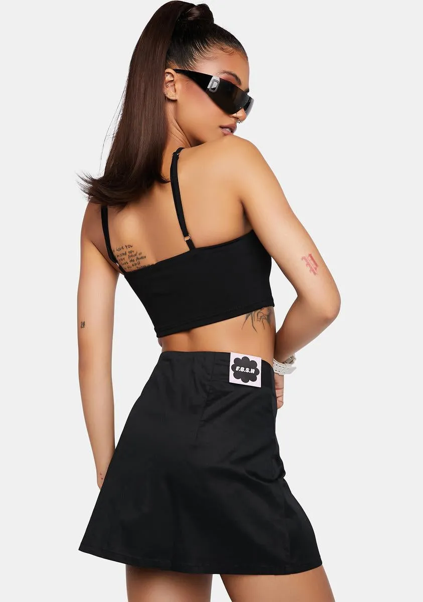 Mina Twill Mini Skirt sold by Dolls Kill product image thumbnail 4