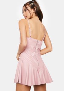 Blush Maximized Pleasure Mini Dress sold by Dolls Kill