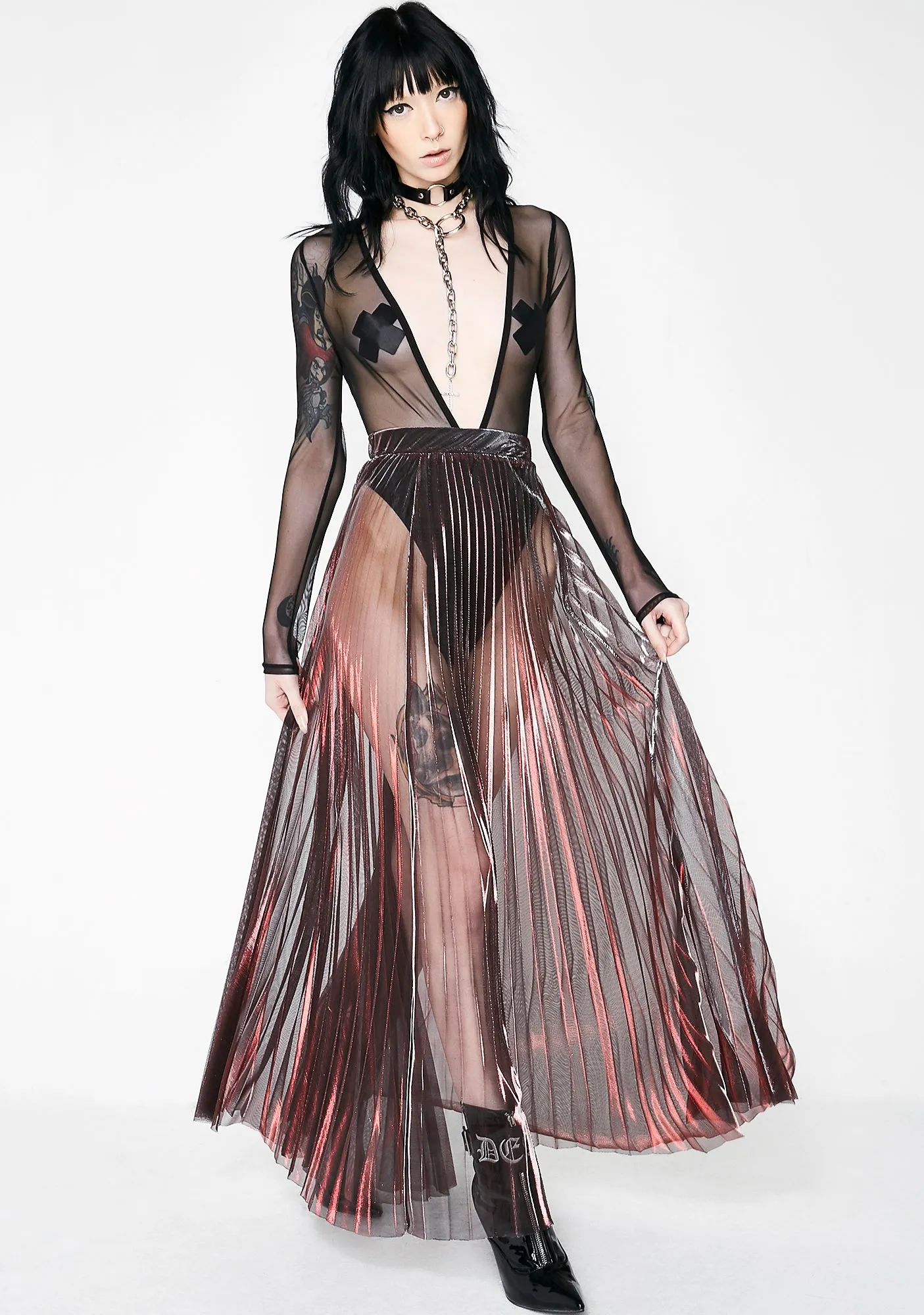 Can't Stop Staring Mesh Bodysuit sold by Dolls Kill product image thumbnail 5