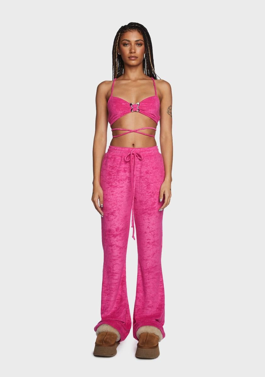 Kiss Irresistible Feeling Velour Set sold by Dolls Kill