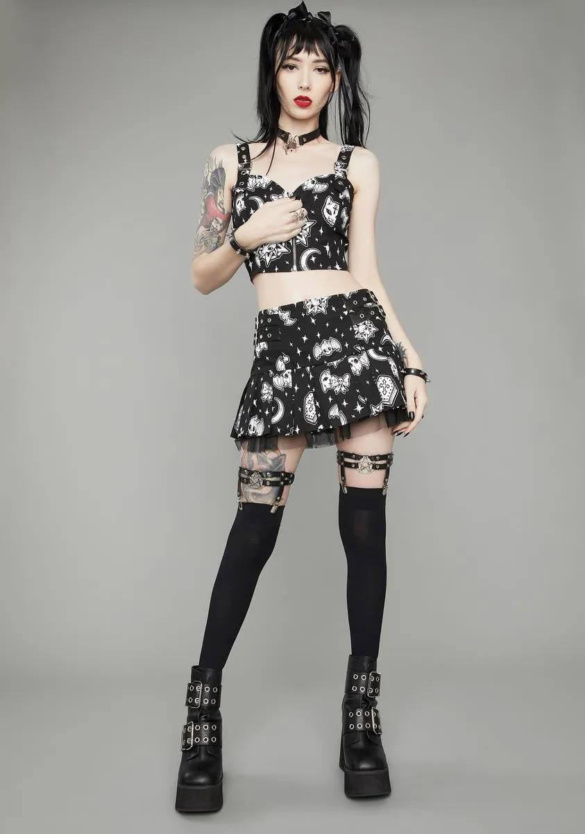 Dark Greetings Bustier Crop Top sold by Dolls Kill product image thumbnail 3