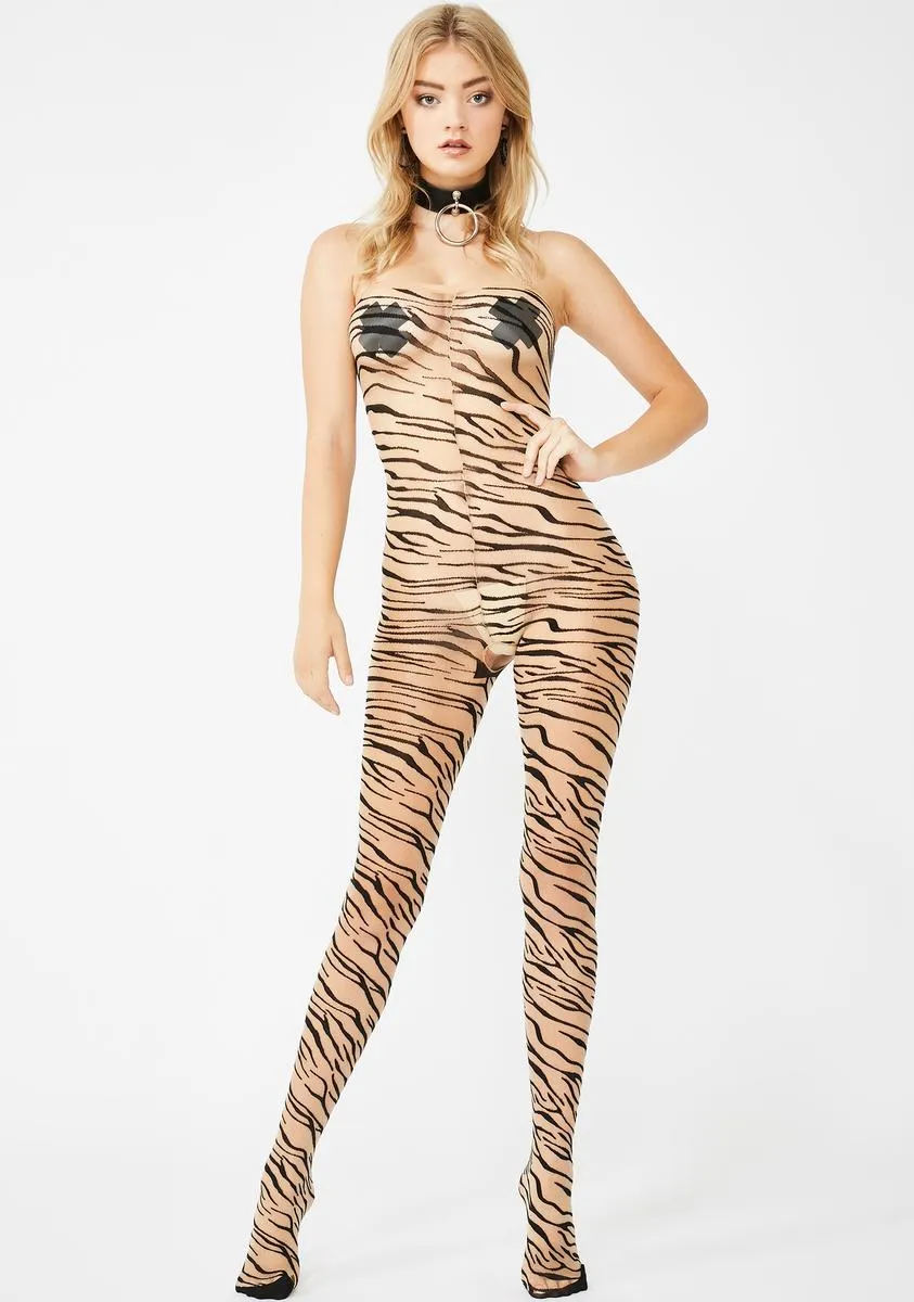 Tigress Temptress Sheer Bodystocking sold by Dolls Kill