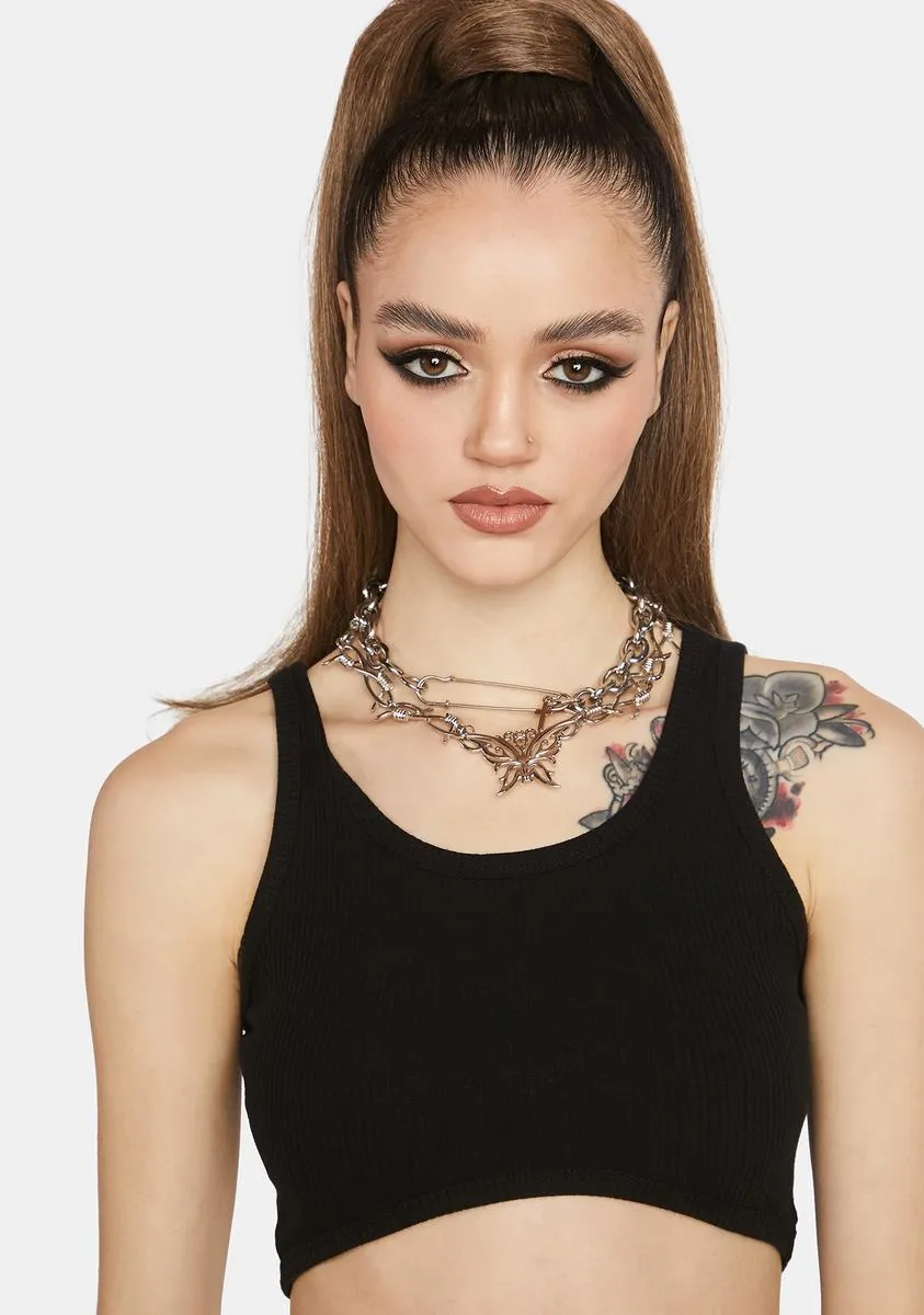 Whatever Works Cropped Tank sold by Dolls Kill