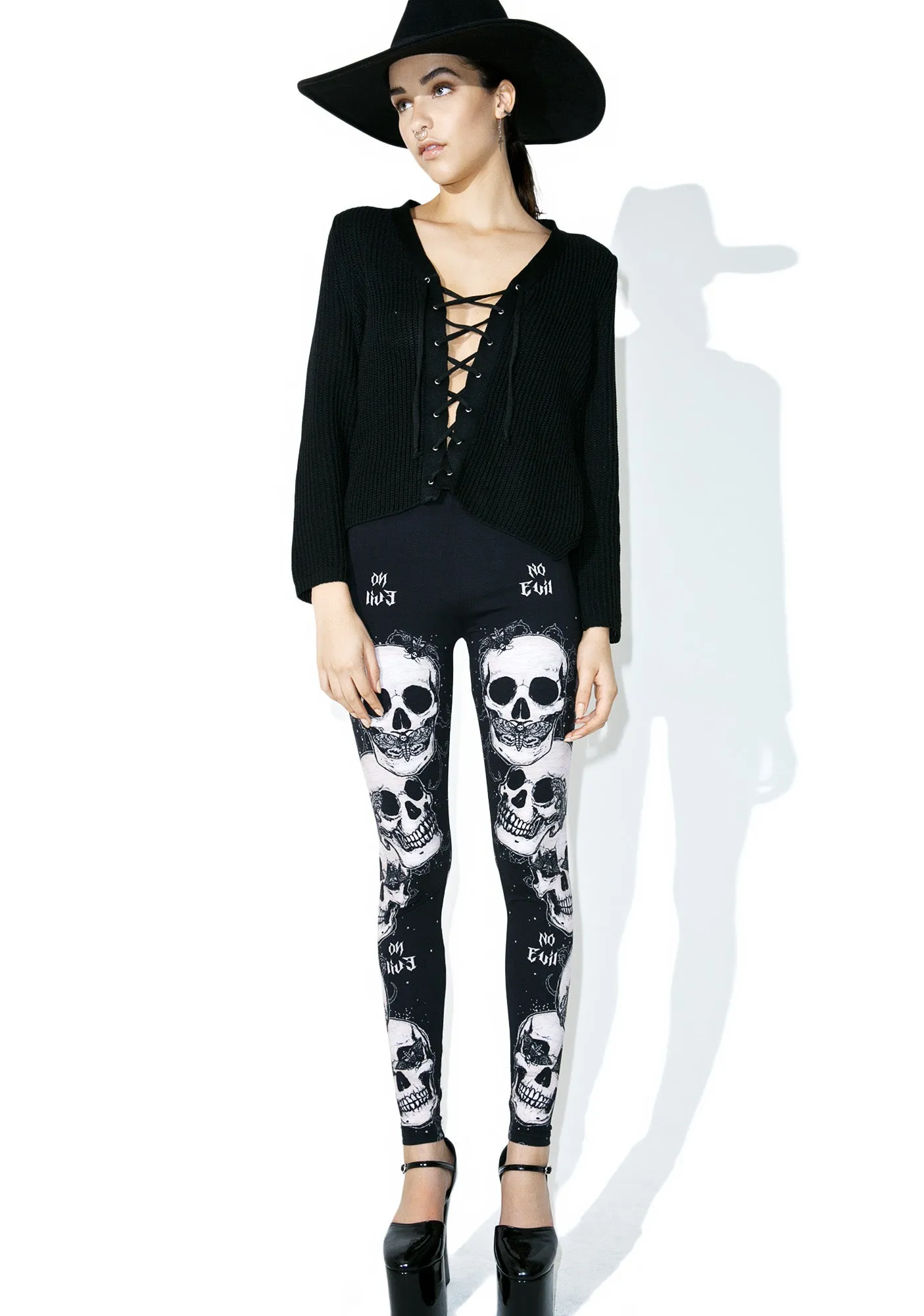 Bone Goddess Printed Leggings sold by Dolls Kill product image thumbnail 5