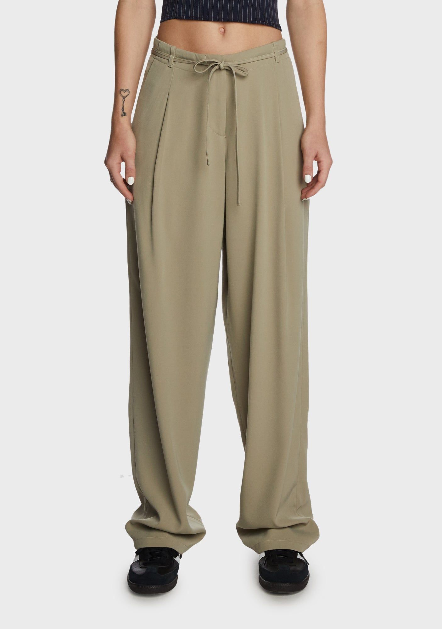 Sabria Wide Leg Trousers sold by Dolls Kill