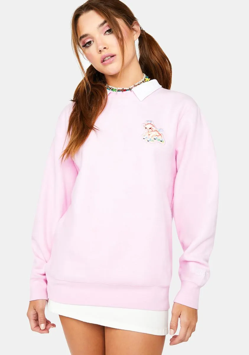 Dramatic Brushed Fleece Crewneck sold by Dolls Kill