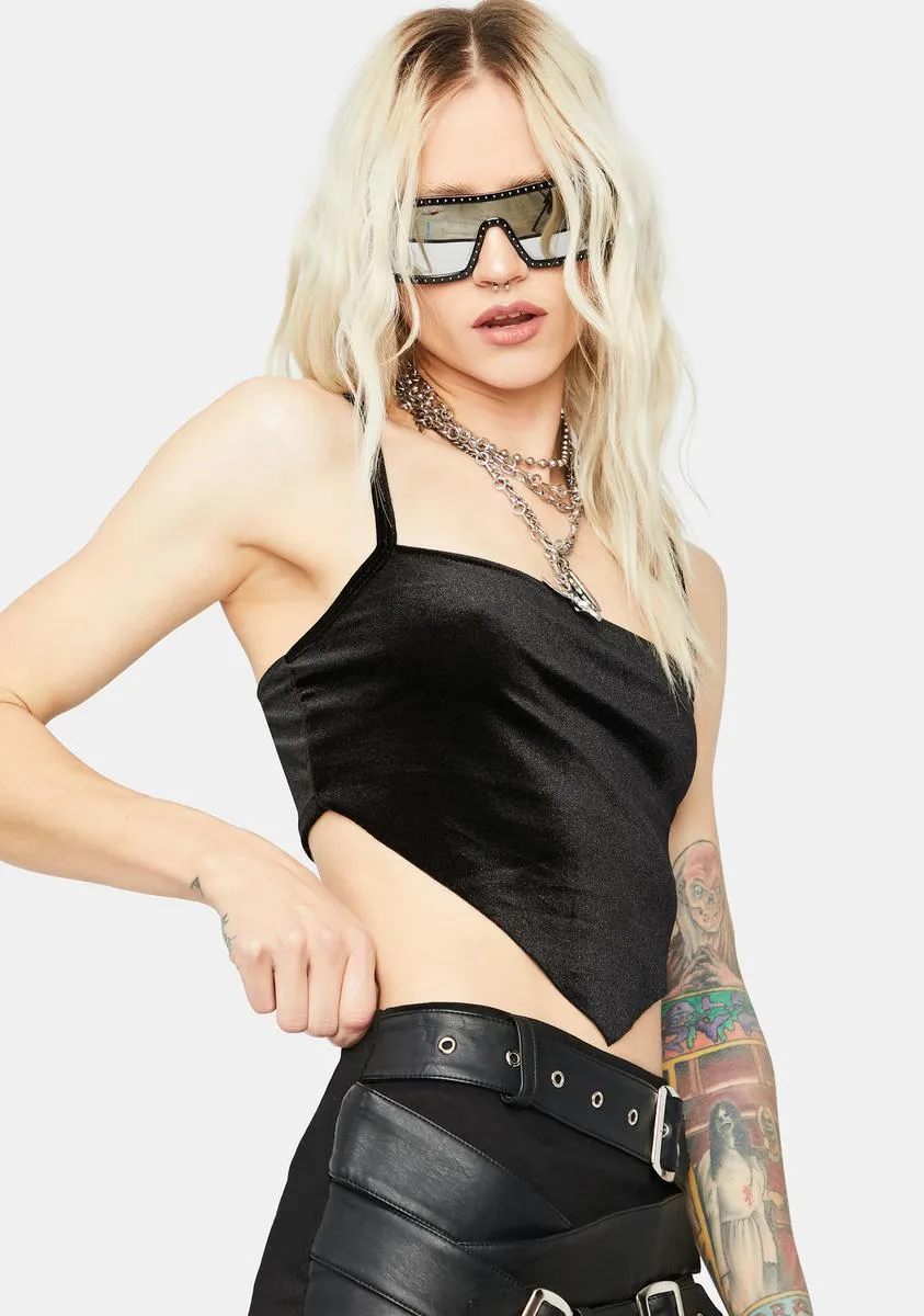 Night Bad Girls Love U Velvet Crop Top sold by Dolls Kill product image thumbnail 2