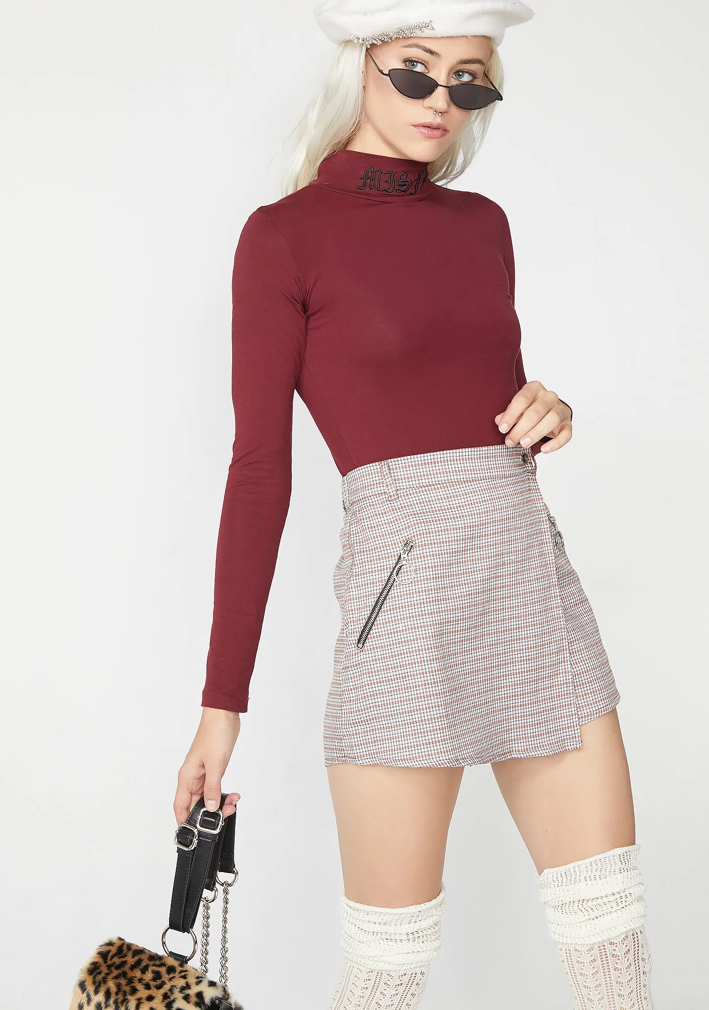 Coolaid Be Kind Rewind Plaid Skirt sold by Dolls Kill product image thumbnail 2