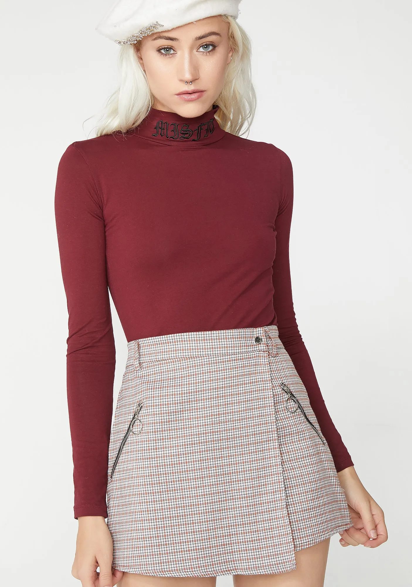 Coolaid Be Kind Rewind Plaid Skirt sold by Dolls Kill product image thumbnail 3