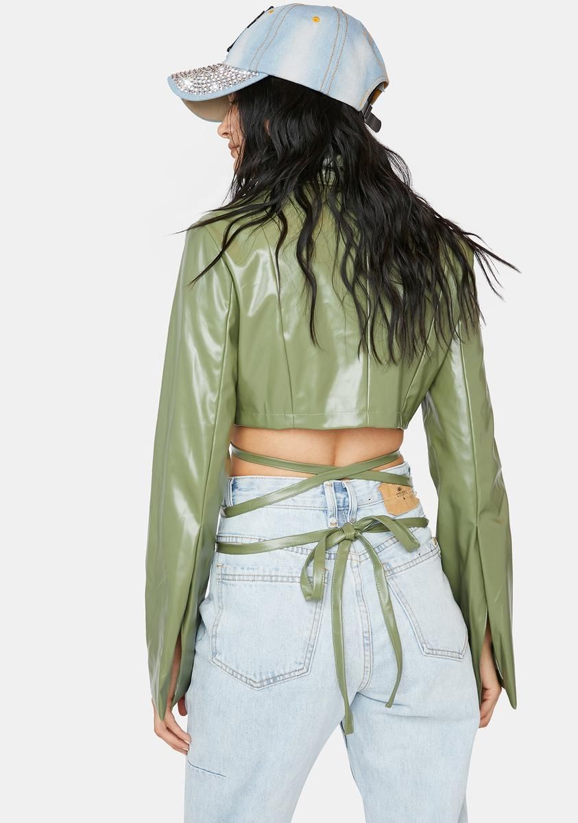 Dank Good Ish Vegan Leather Blazer sold by Dolls Kill product image thumbnail 4