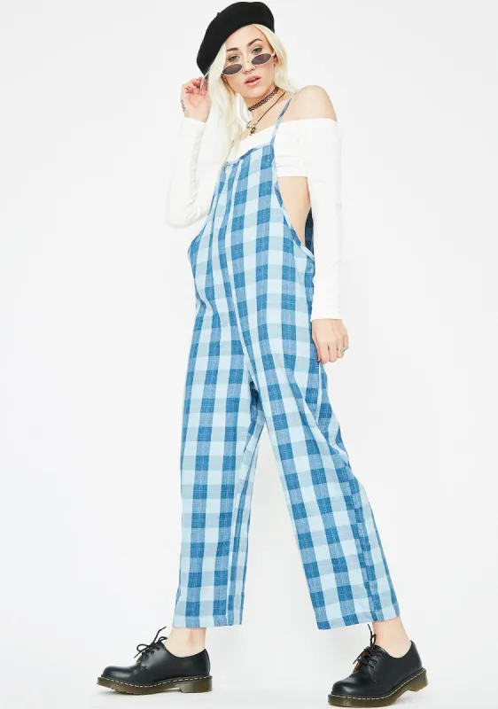 Blair St. Claire Plaid Jumpsuit sold by Dolls Kill