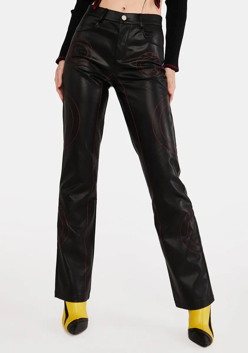 Kalki Vegan Leather Pants sold by Dolls Kill