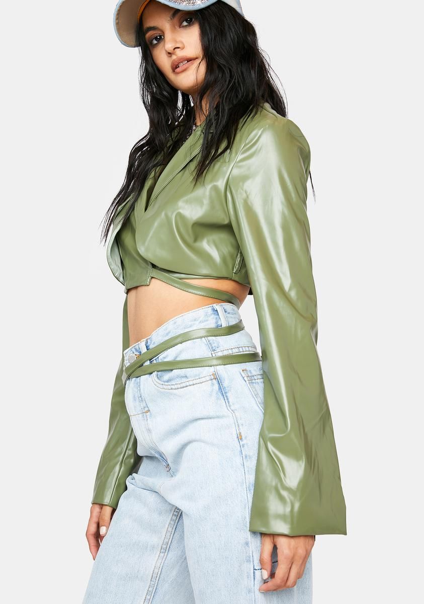 Dank Good Ish Vegan Leather Blazer sold by Dolls Kill product image thumbnail 2