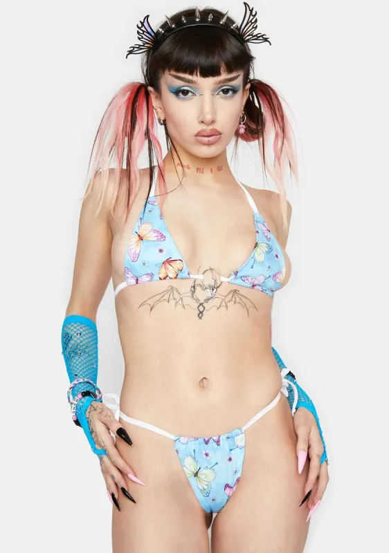 Butterfly Fairy Charm Bikini Set sold by Dolls Kill