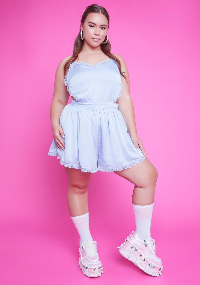 Plus Romp In The Hay Sleeveless Romper sold by Dolls Kill product image thumbnail 3