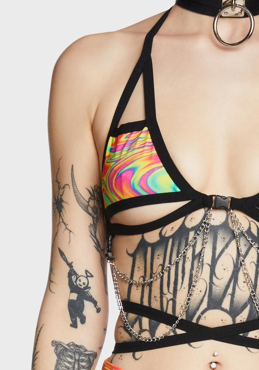 All The Glow Cage Chain Top sold by Dolls Kill product image thumbnail 2