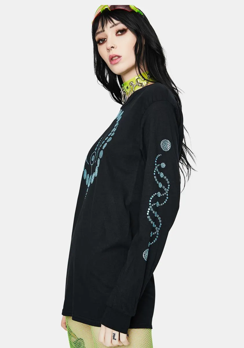 Orbital Rhinestone Long Sleeve sold by Dolls Kill product image thumbnail 2