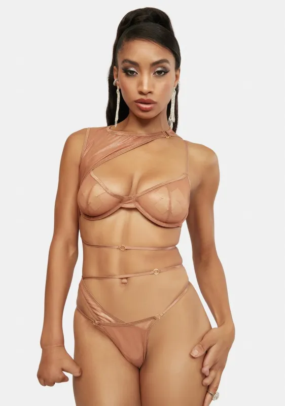 Sheer All Your Secrets Mesh Lingerie Set sold by Dolls Kill