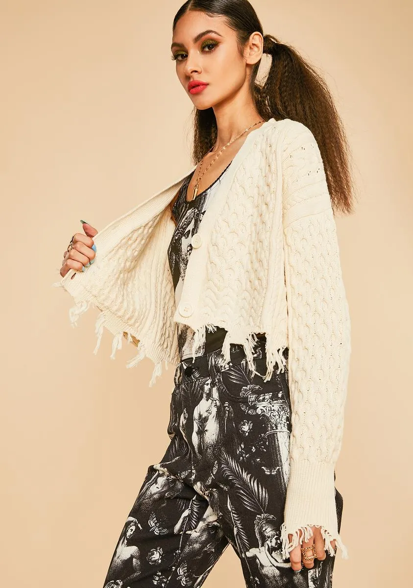 Dysphoric Daze Cropped Cardigan sold by Dolls Kill product image thumbnail 2