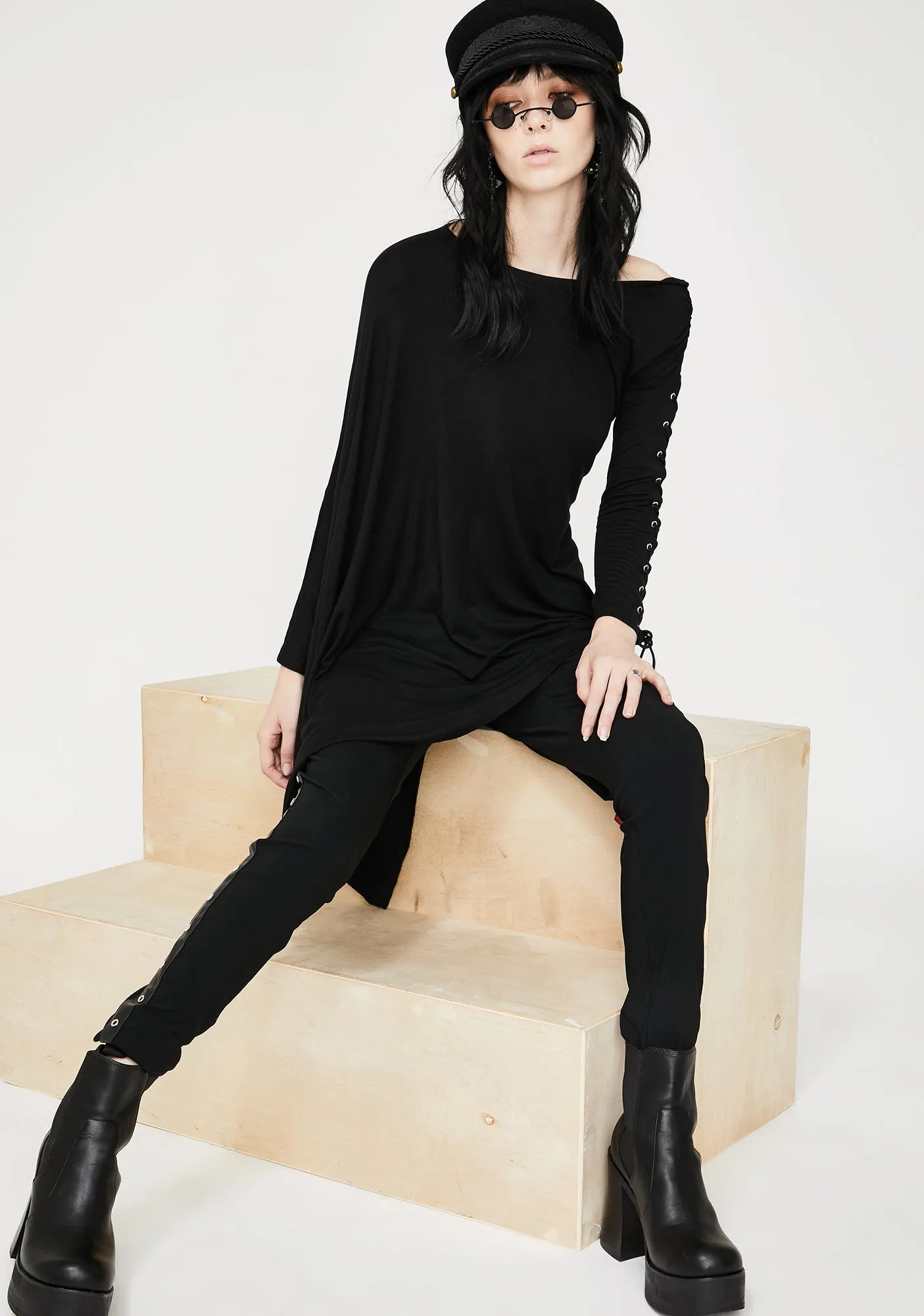 Nyx Asymmetric Top sold by Dolls Kill product image thumbnail 4