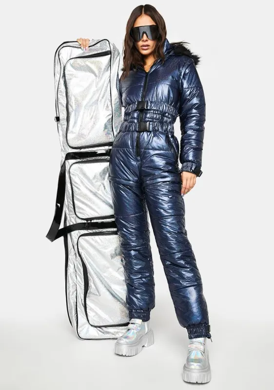 Eclipse Aurora Beam Metallic Snowsuit sold by Dolls Kill