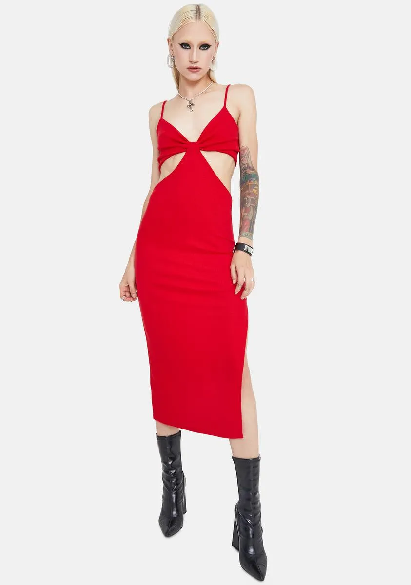 Crimson Always Original Cut Out Midi Dress sold by Dolls Kill product image thumbnail 2