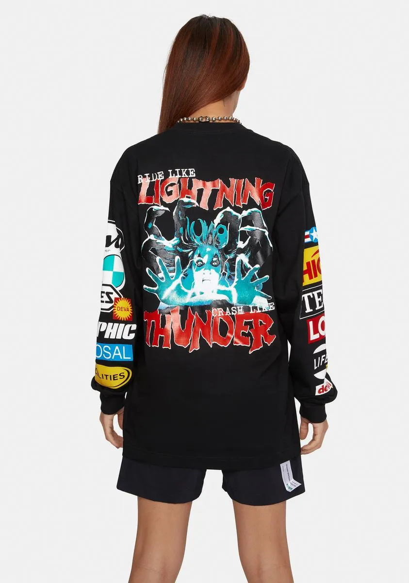 Lightning Graphic Tee sold by Dolls Kill