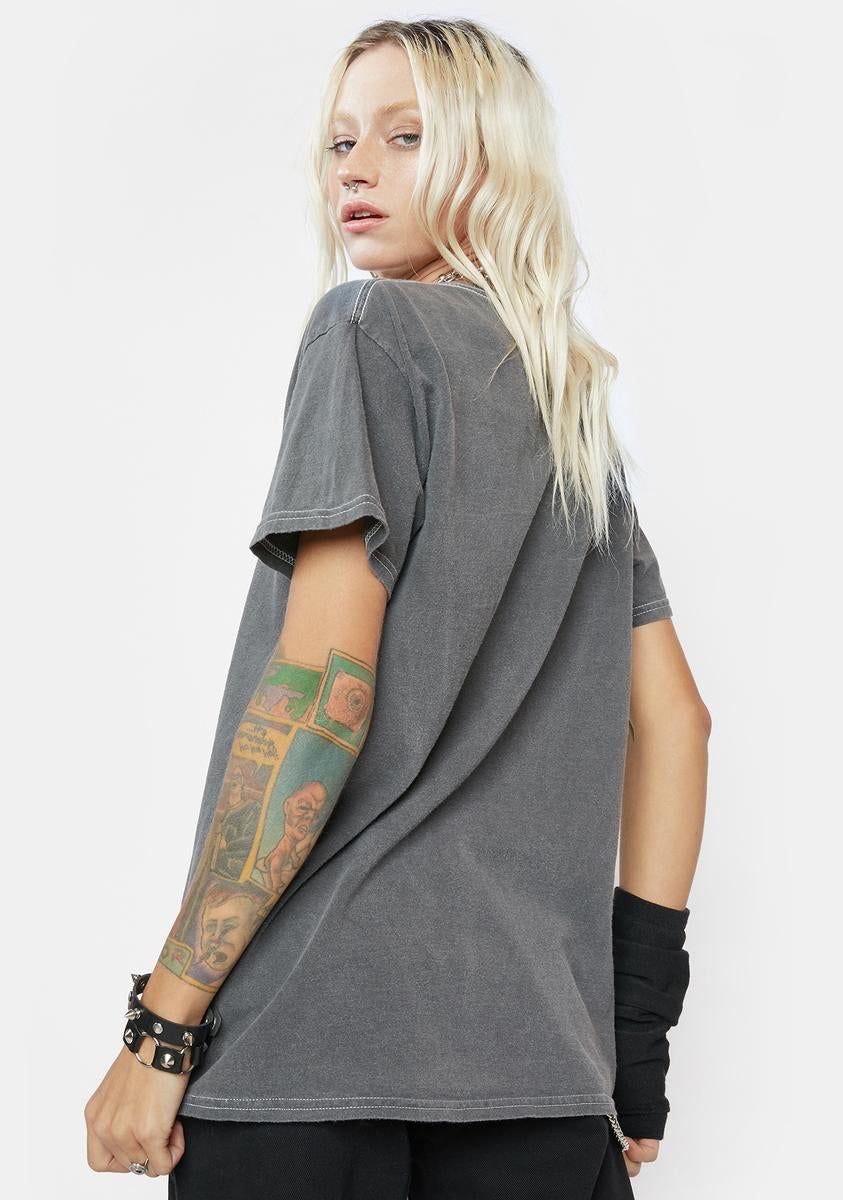 Washed Black Tyler Graphic Tee sold by Dolls Kill product image thumbnail 4