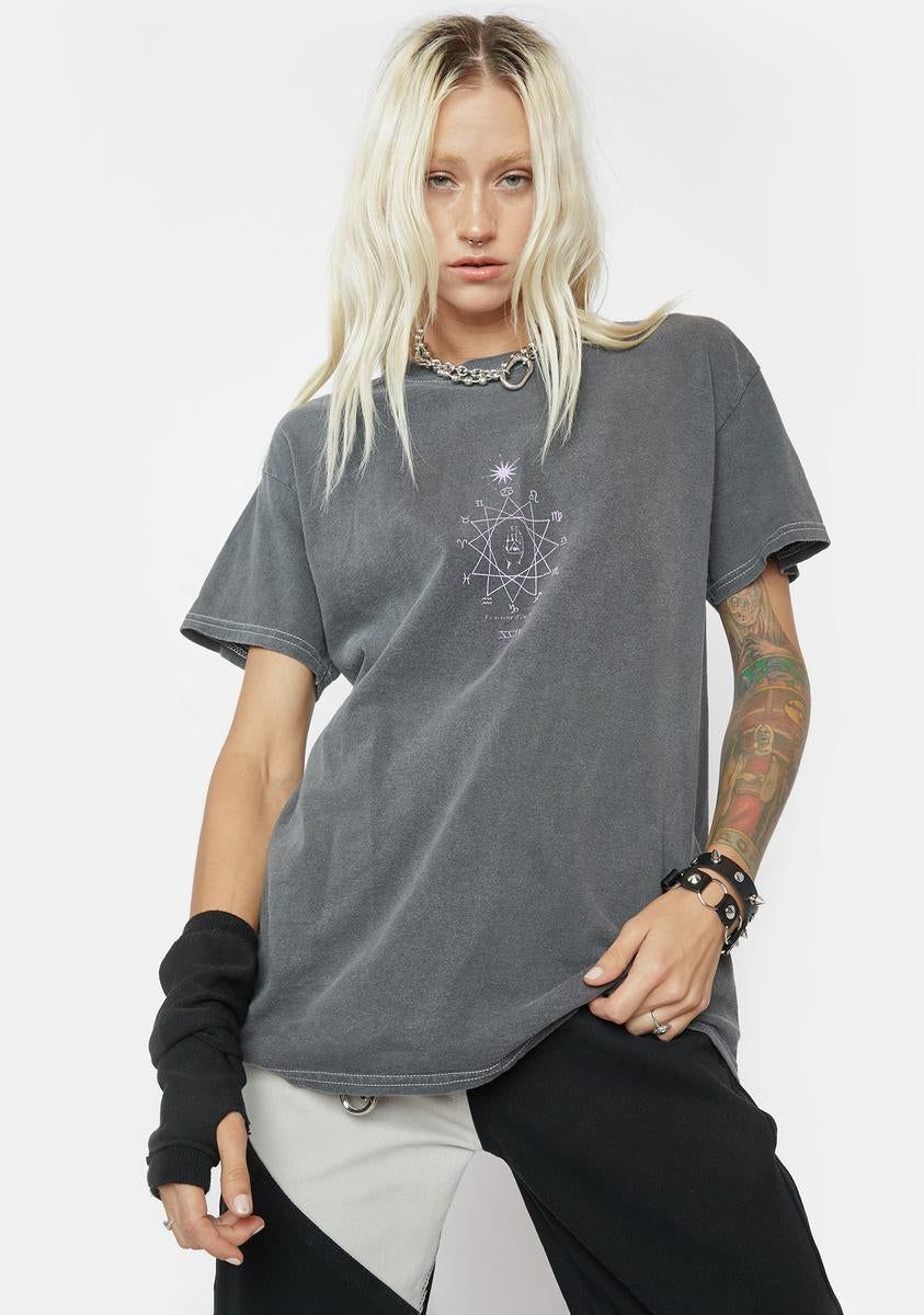 Washed Black Tyler Graphic Tee sold by Dolls Kill product image thumbnail 2
