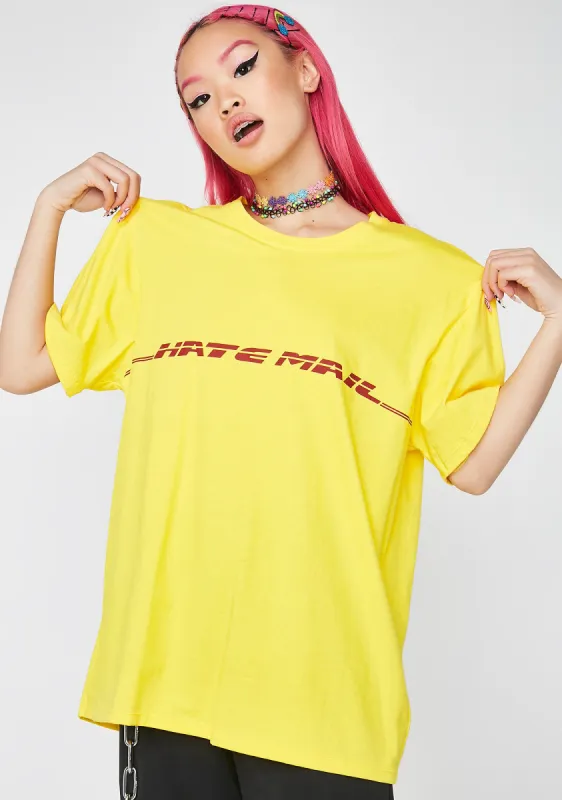 Hate Mail Oversized Tee sold by Dolls Kill