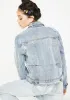 Neva Say Neva Denim Jacket sold by Dolls Kill