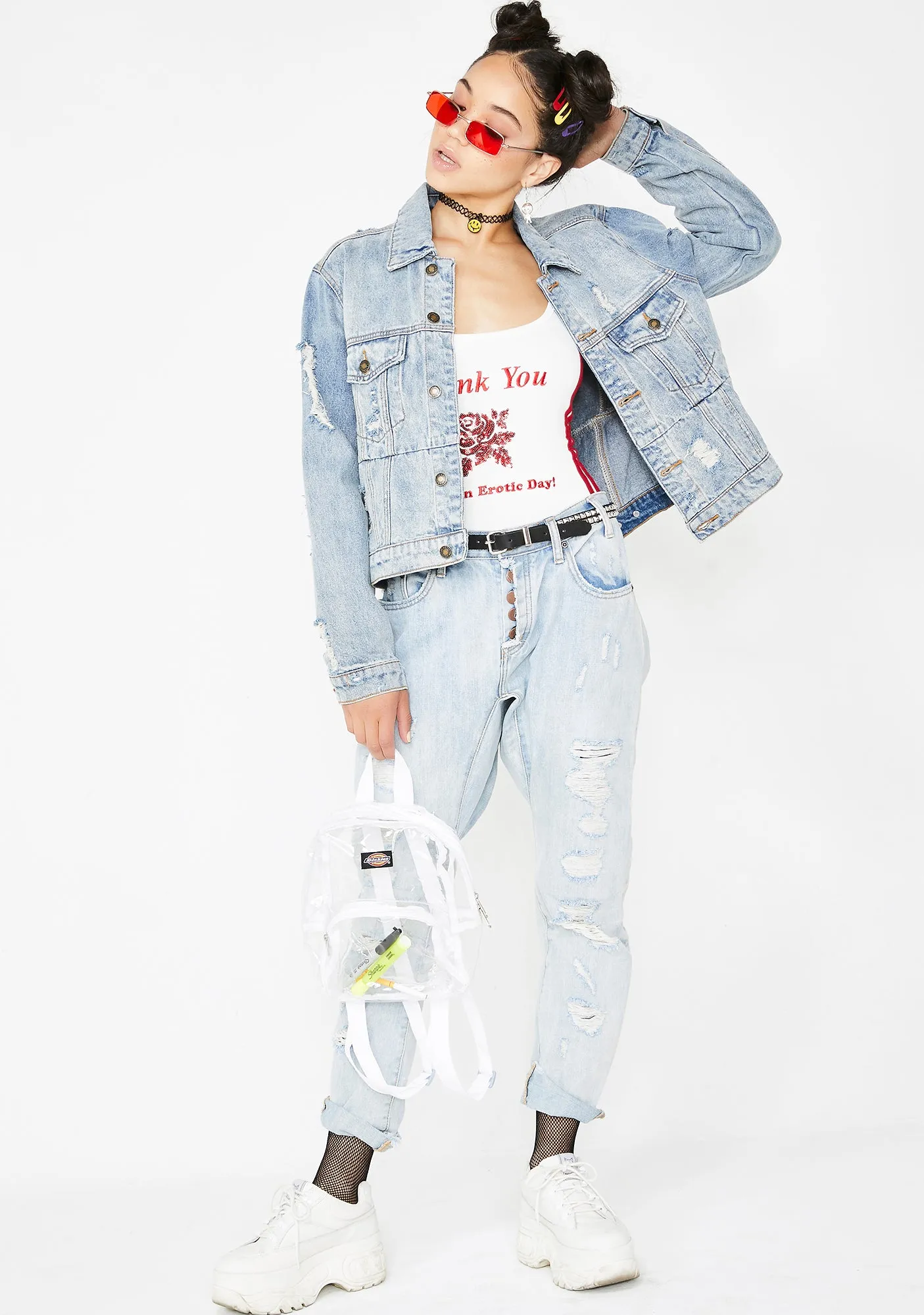Neva Say Neva Denim Jacket sold by Dolls Kill product image thumbnail 5