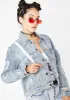 Neva Say Neva Denim Jacket sold by Dolls Kill