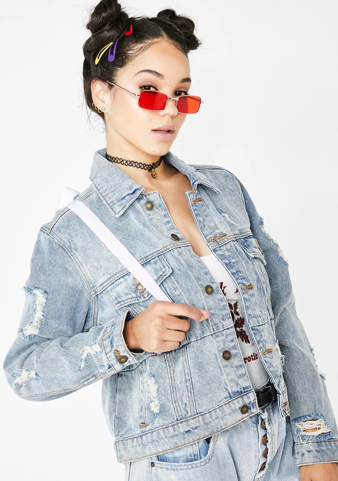 Neva Say Neva Denim Jacket sold by Dolls Kill product image thumbnail 2