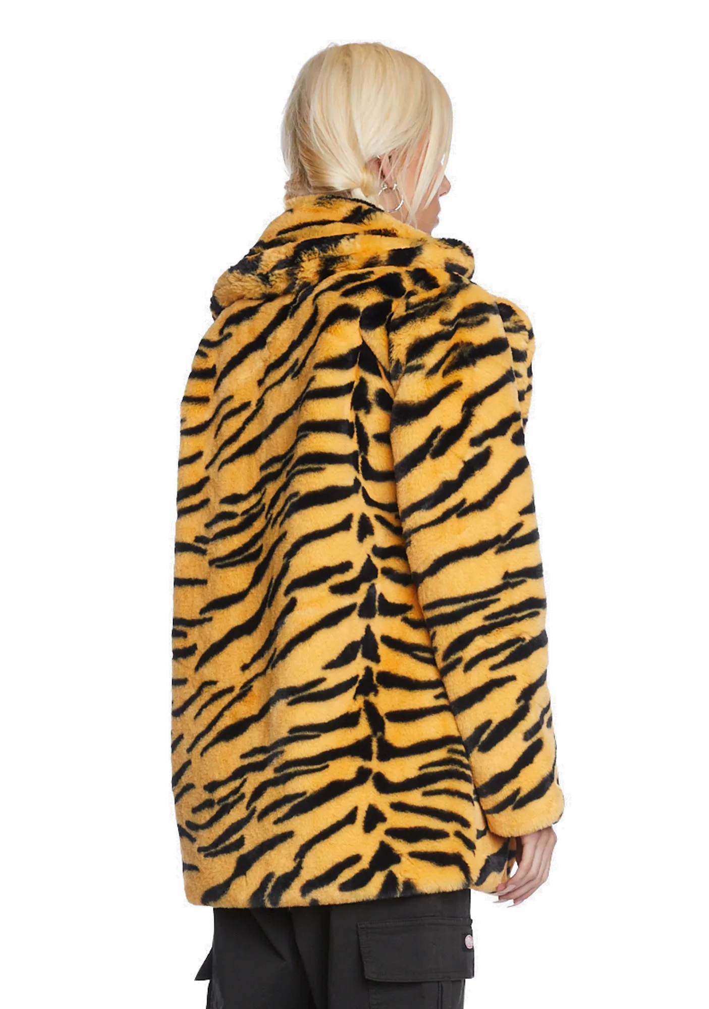 Tiger Hendrix Faux Fur Coat sold by Dolls Kill product image thumbnail 4
