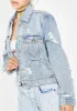 Neva Say Neva Denim Jacket sold by Dolls Kill