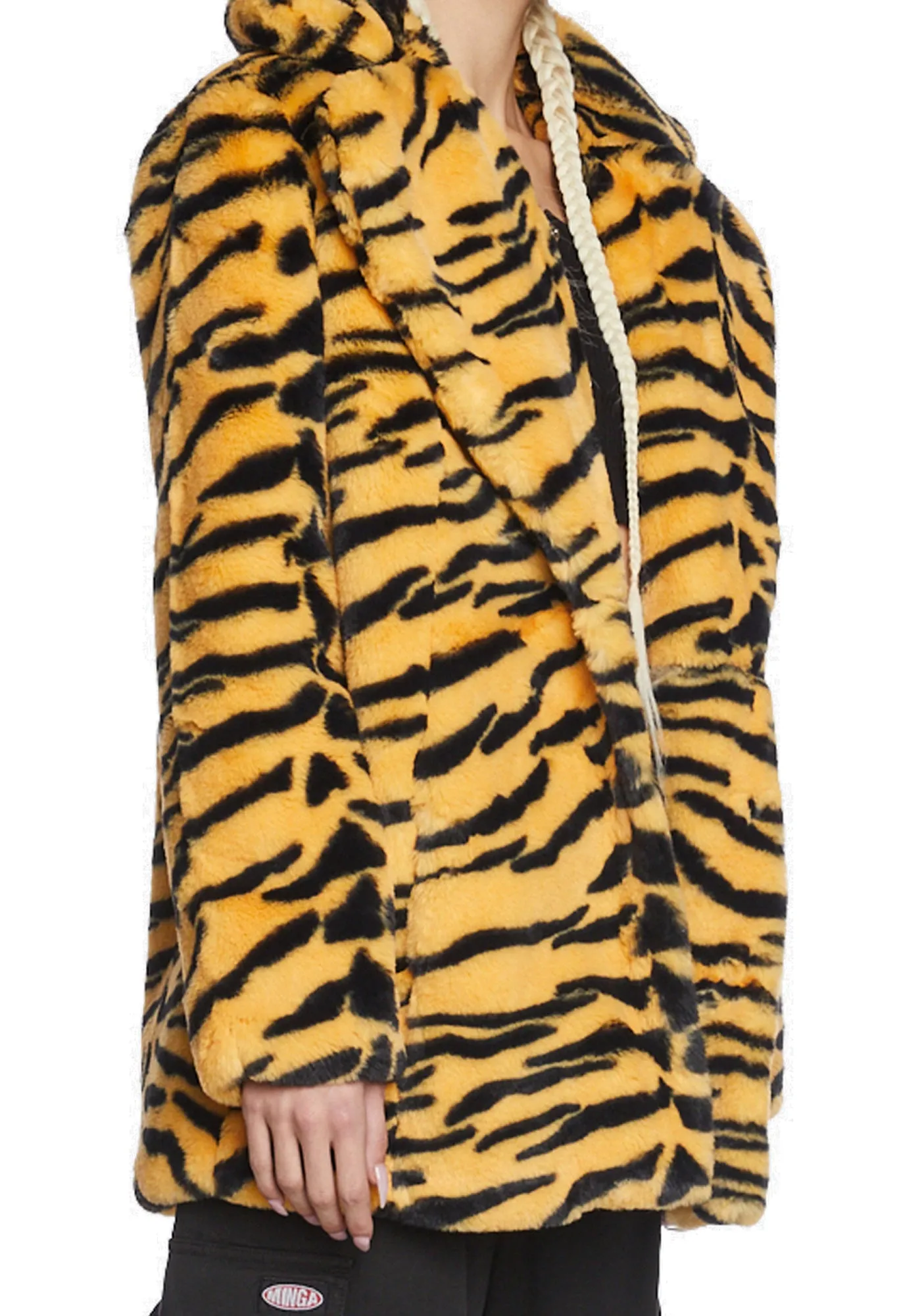 Tiger Hendrix Faux Fur Coat sold by Dolls Kill product image thumbnail 5