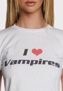 I Love Vampires Baby Tee sold by Dolls Kill