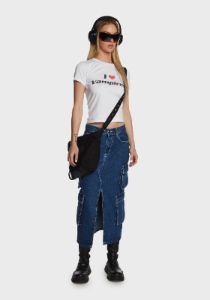 I Love Vampires Baby Tee sold by Dolls Kill