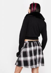 Nancy Pink Tartan Mini Skirt sold by Dolls Kill