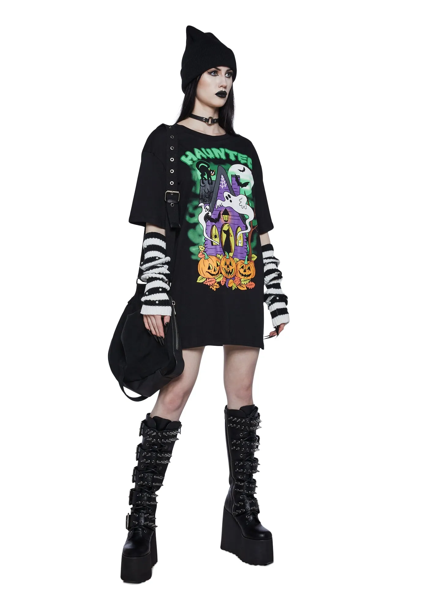 Spooks N' Spells Graphic Tee sold by Dolls Kill product image thumbnail 5