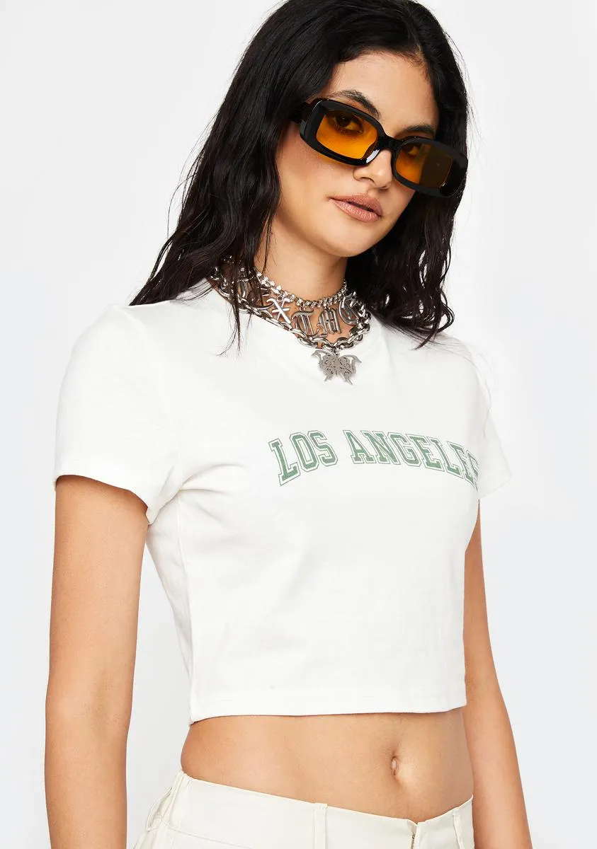 City Of Angels Graphic Crop Tee sold by Dolls Kill product image thumbnail 2